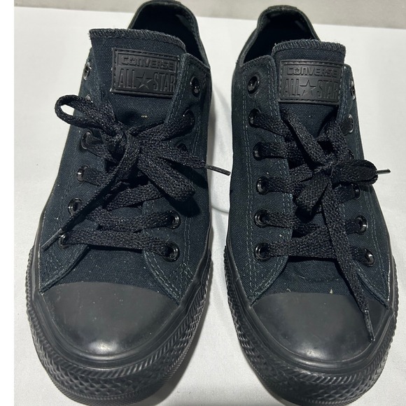 Converse All Star Low Top Sneakers Black Monochrome Womens 9 See measurements - Picture 1 of 11